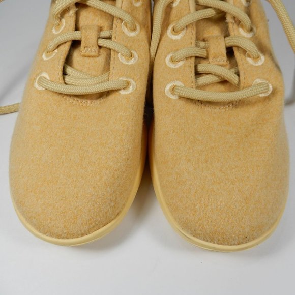 ALLBIRDS Wool Runner Sneakers Size 7 Lux Beige Yellow Merino Wool $110 - Picture 6 of 14
